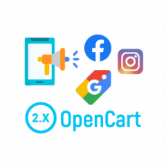 Модуль Автоматическое создание фида для рекламы в Google Shopping, Facebook, Instagram для OpenCart 2.1