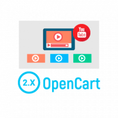 Video product for OpenCart v 2.1.x, 2.3.x