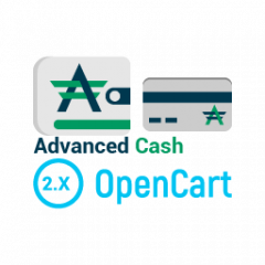 Payment through Advanced Cash for OpenCart v 2.1.x