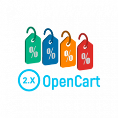 Модуль Скидки в процентах для OpenCart 2.0 