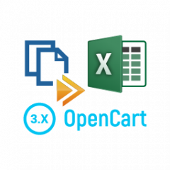 Модуль Экспорт/импорт товаров в Excel для OpenCart 3.0