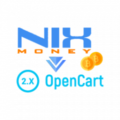 Payment via NixMoney for OpenCart v 2.1.x